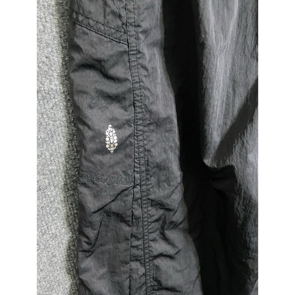 Free People Pants Women Small Black Off The Record Wide Leg 32" Low Rise NWOT - Picture 3 of 6